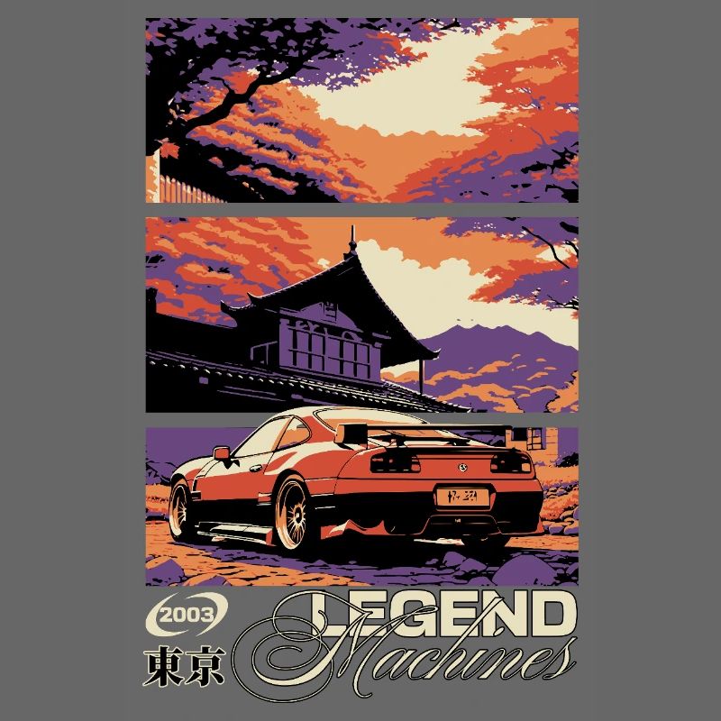 Sunset Skyline Triptych Car Legend