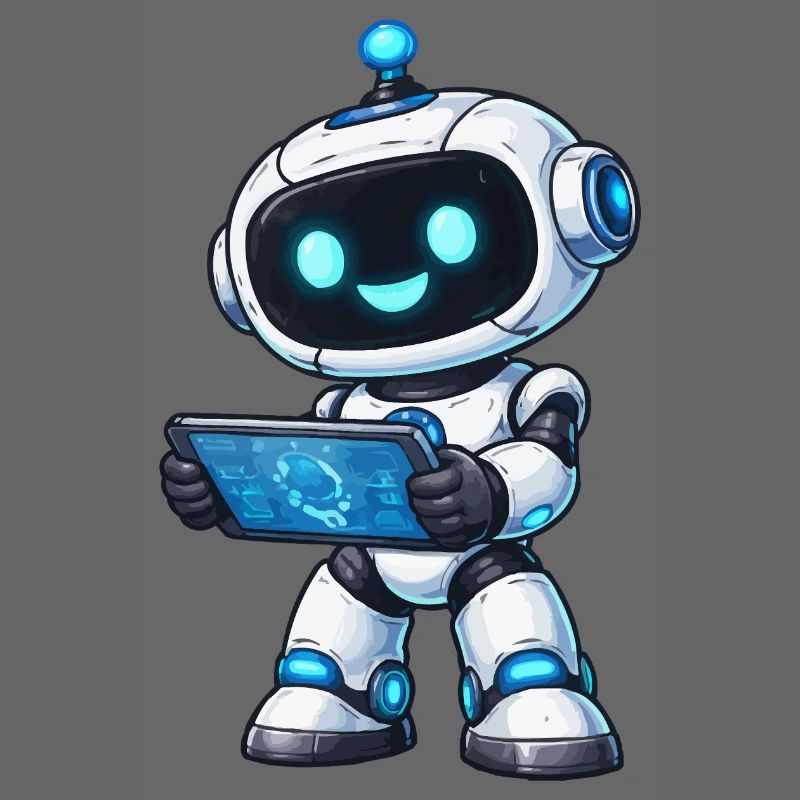 Petit robot avec tablette