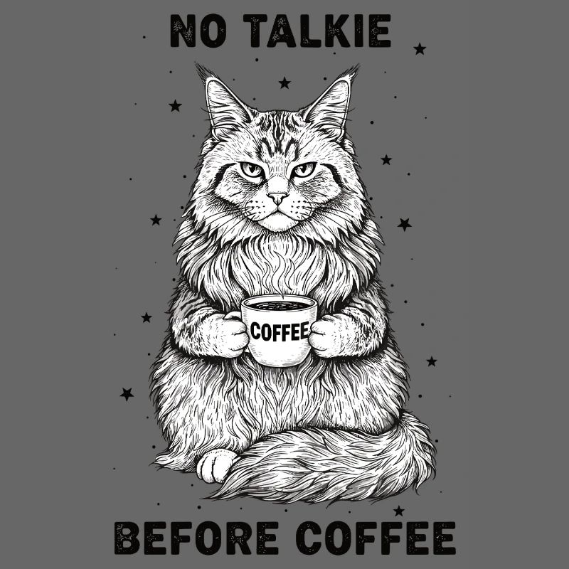 Pas de conversation devant un chat amateur de café