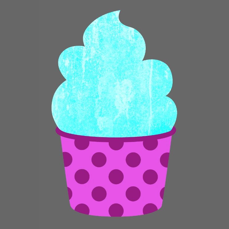 Eis Eiscreme Eiskrem Dots Punkte Softeis Sommer