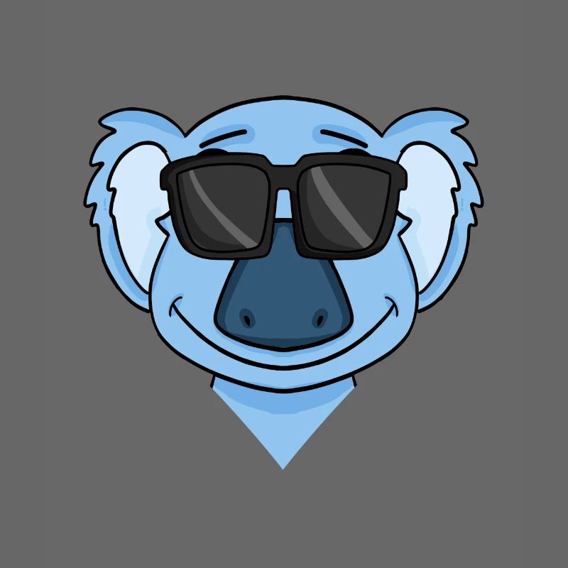 Koala with glasses