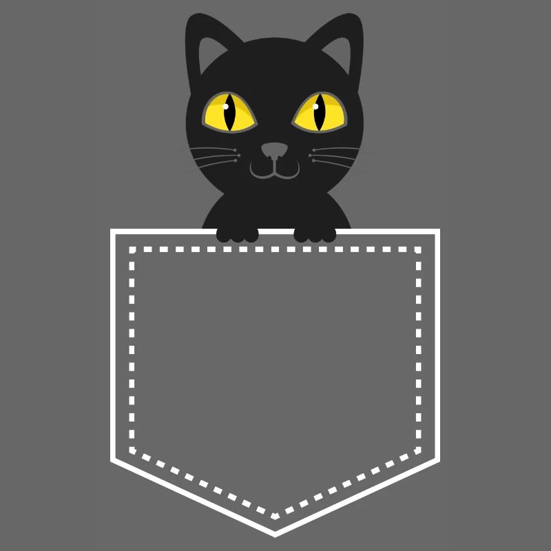 Taschentier schwarze Katze