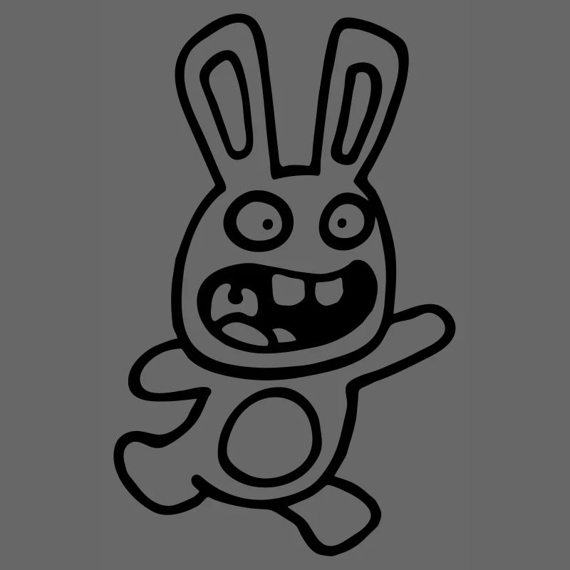 dessin lapin mignon débile style BD cartoon fun