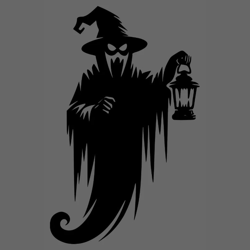 Floating Halloween Ghost with Lamp