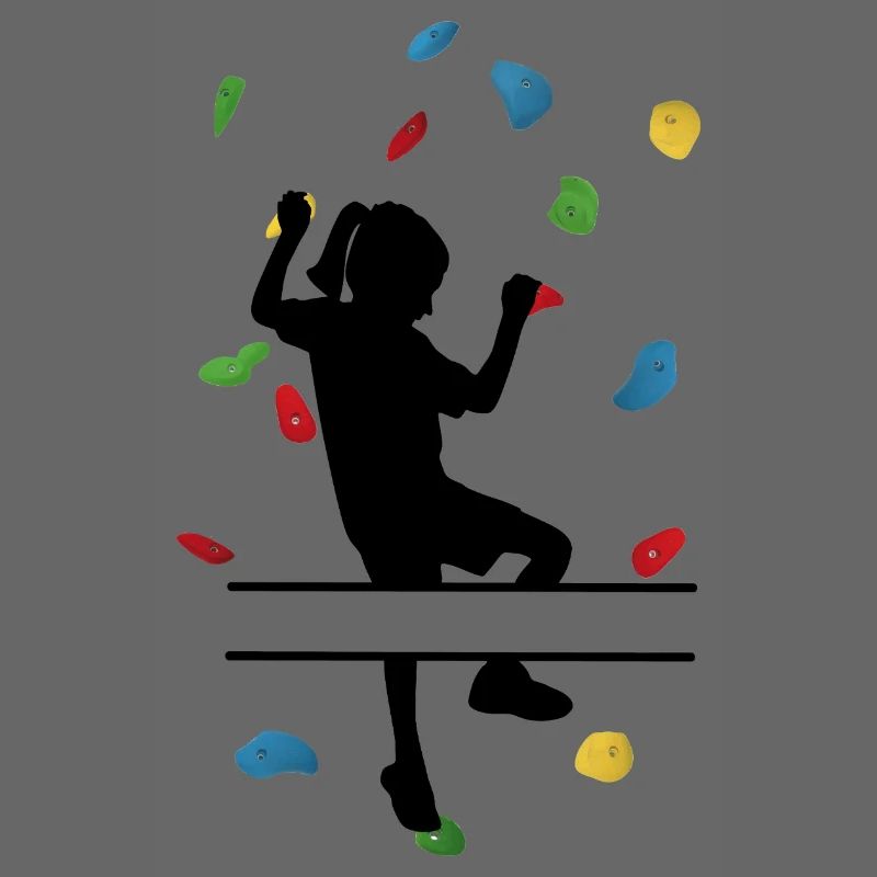 Fille du mur d’escalade – Grimpeuse sur mesure