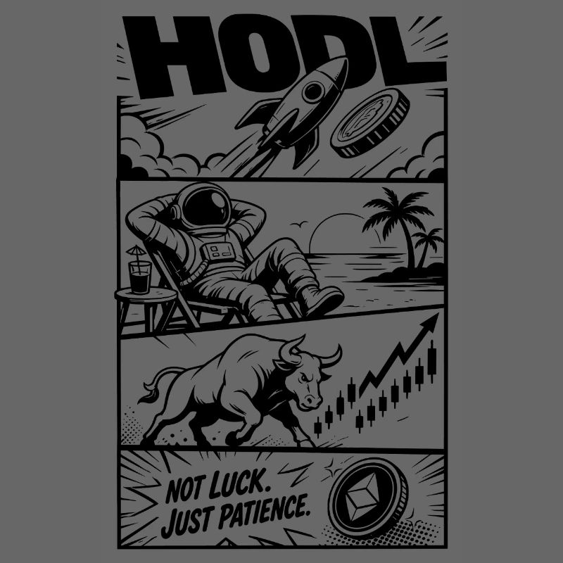 HODL Crypto Rocket Meme