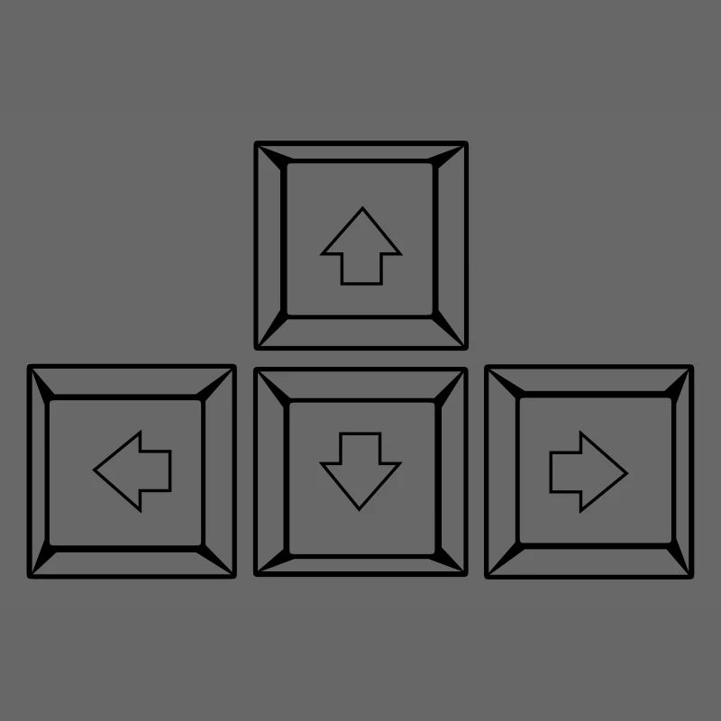 Up Down Left Right Keyboard Buttons (Keys)