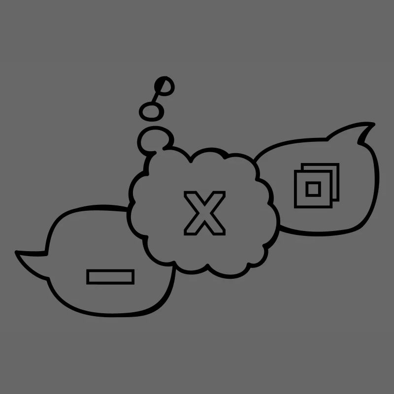 Computer speech bubbles