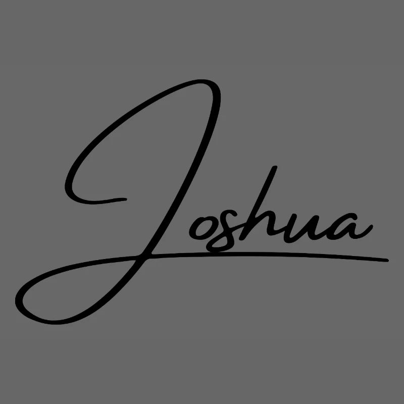Nom de Josué - Écriture cursive élégante
