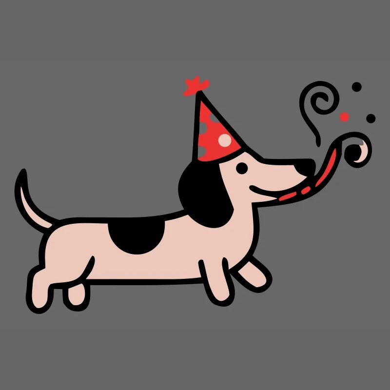 Fête Teckel Chien d’anniversaire