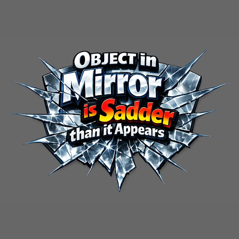 A broken mirror is the sad truth