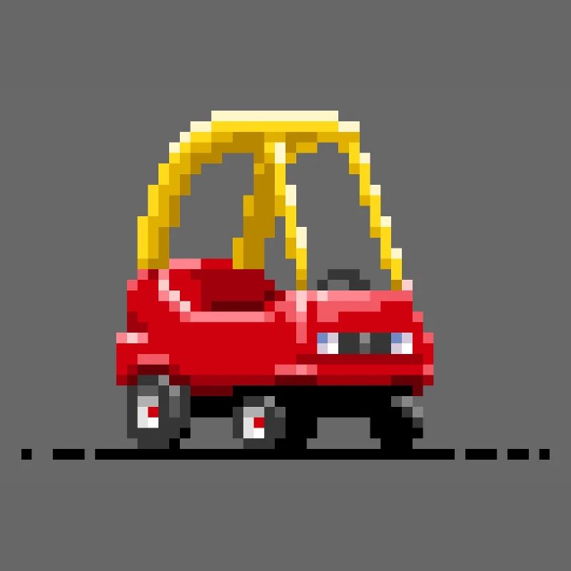 Kinder-Pixel-Auto