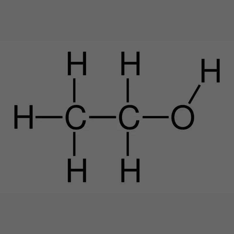 Formule développée par l'alcool éthylique