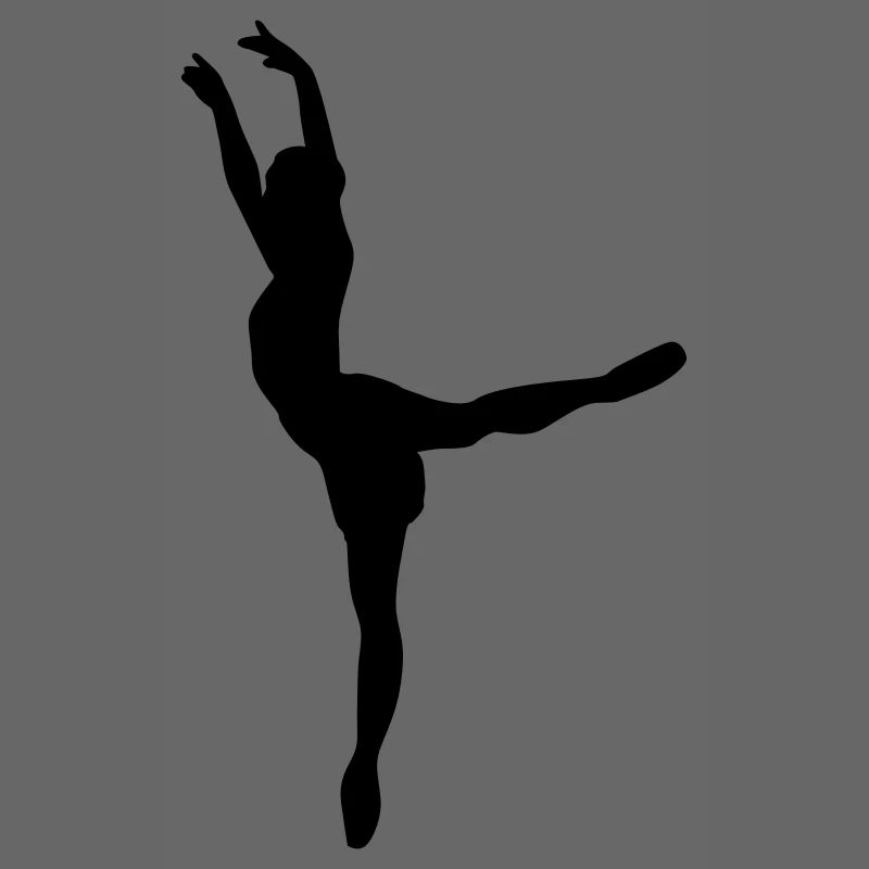 Vector Ballet dancer Silhouette