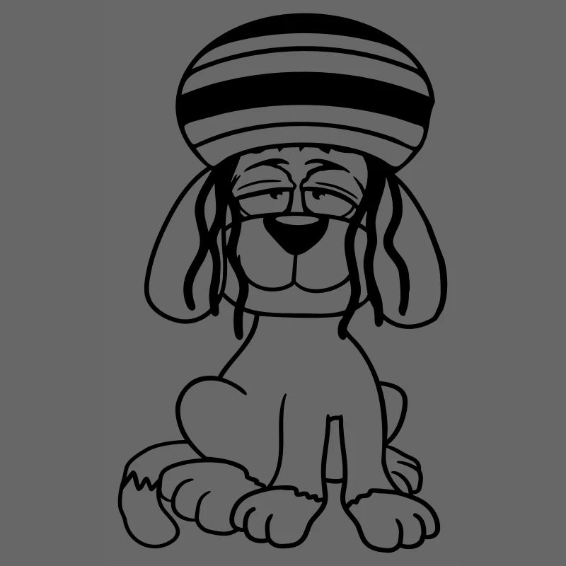 Dog Reggae Dreadlocks Hat Chill Relaxed Cool
