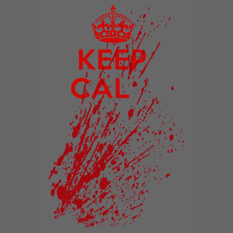 Keep Calm Splatter – Blutiger Horror Spruch