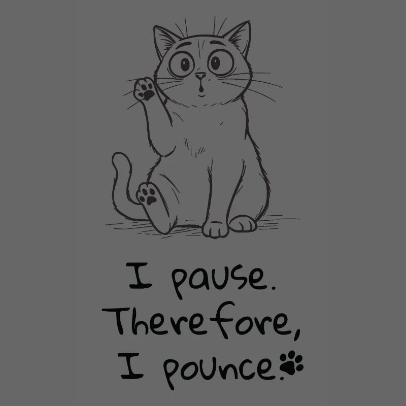 Pause & Pounce - Cat Lover Tee