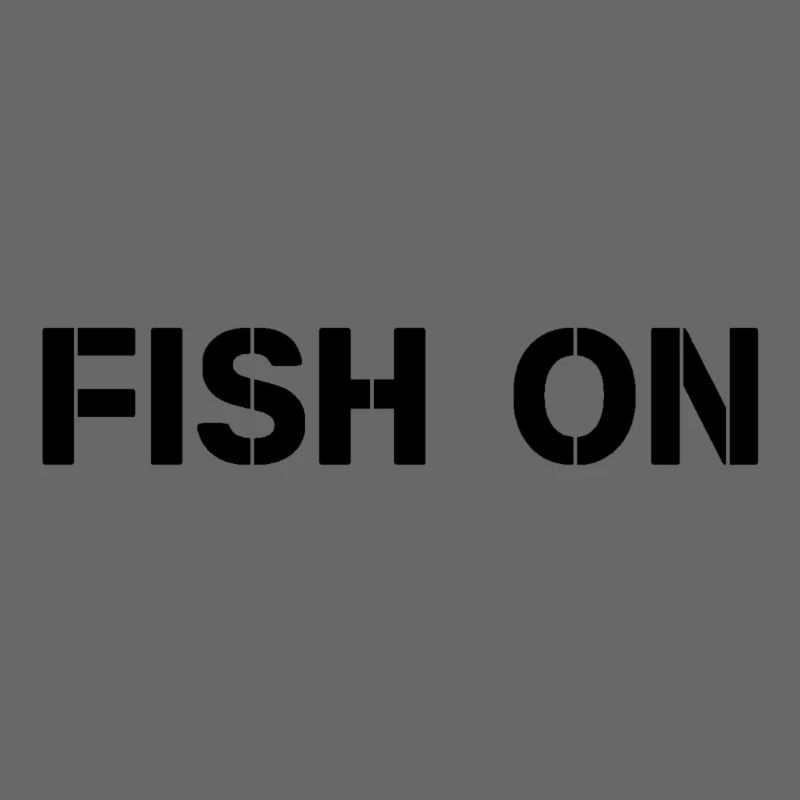fish on black writing