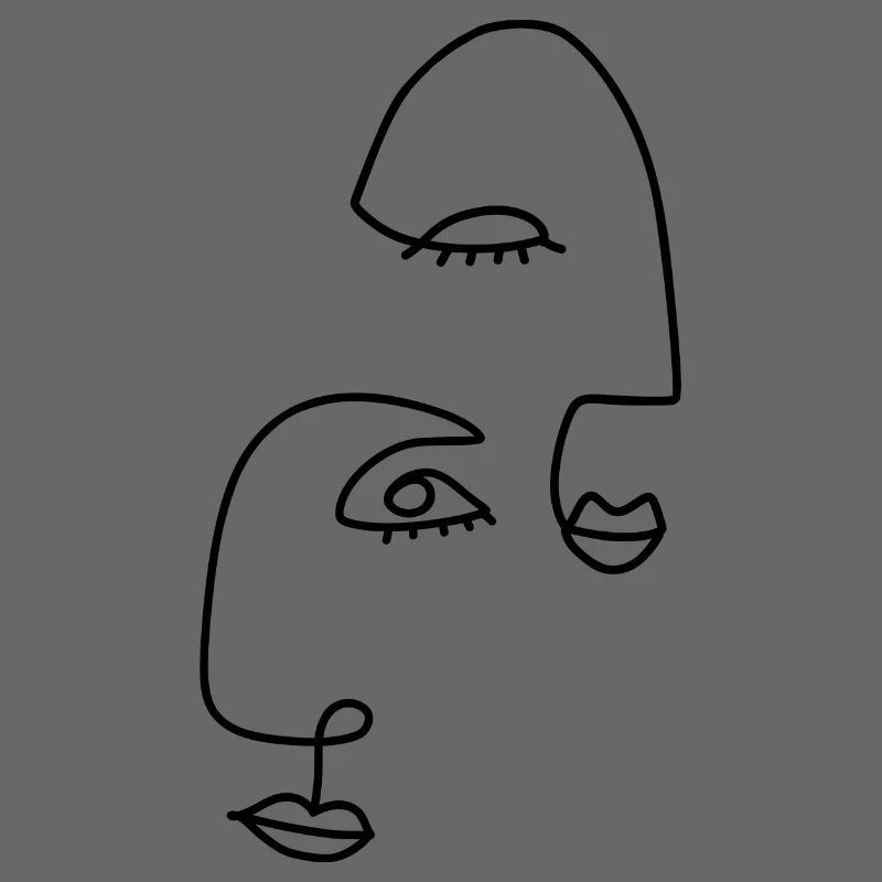 Line drawings abstract