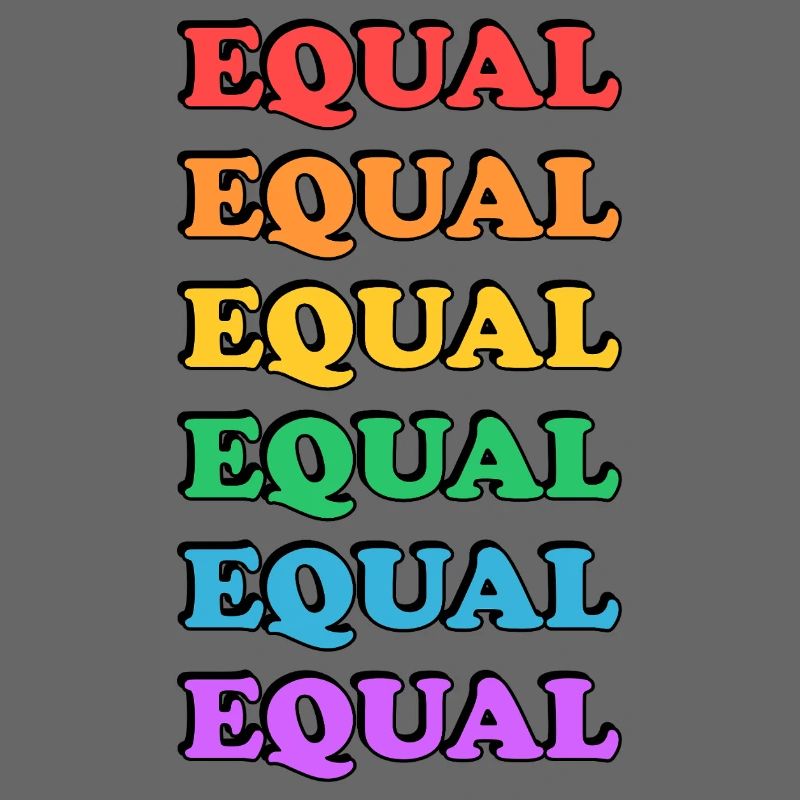Rainbow Equality Text