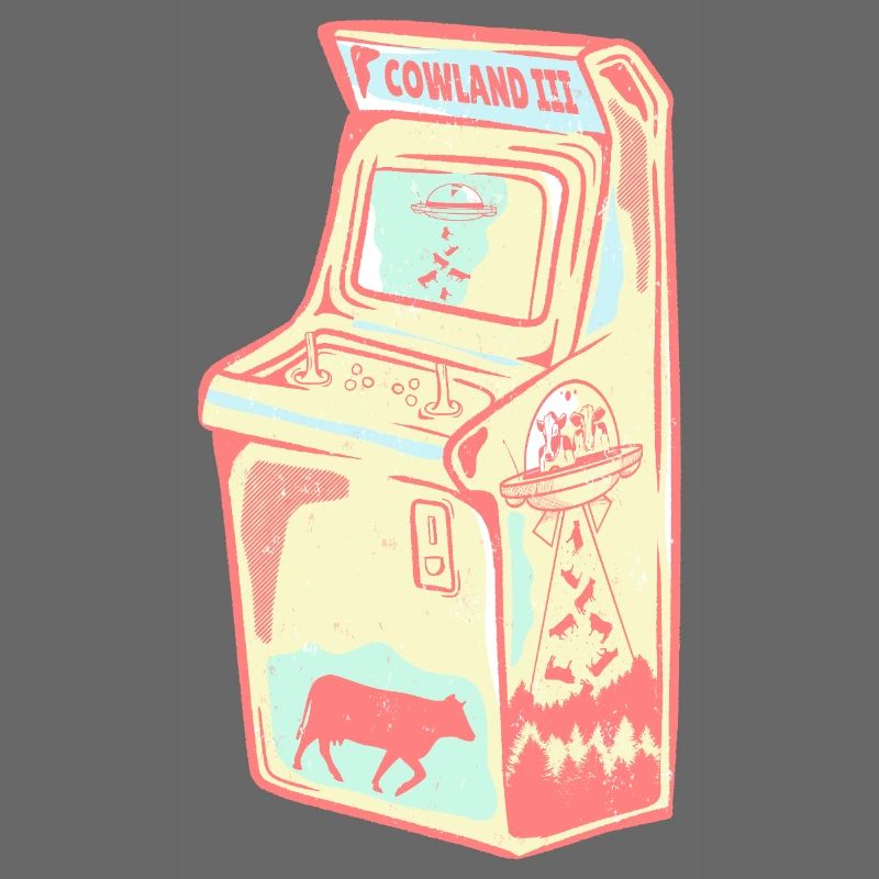 Retro Arcade Alien Kuh