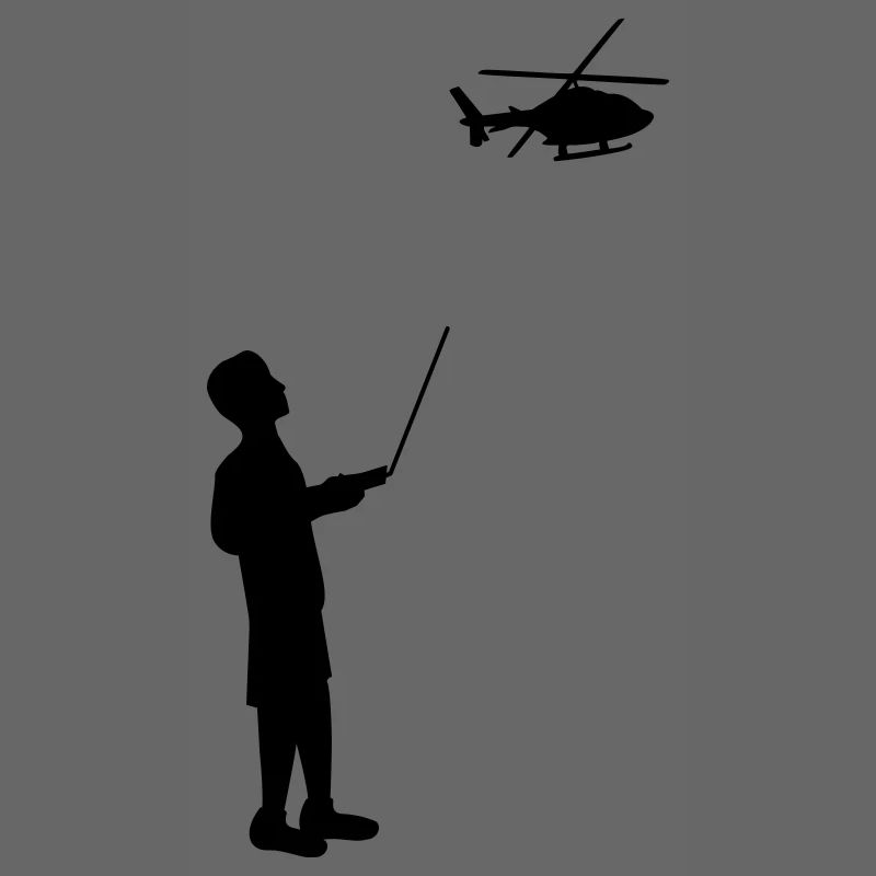 Remote-controlled model helicopter remote control