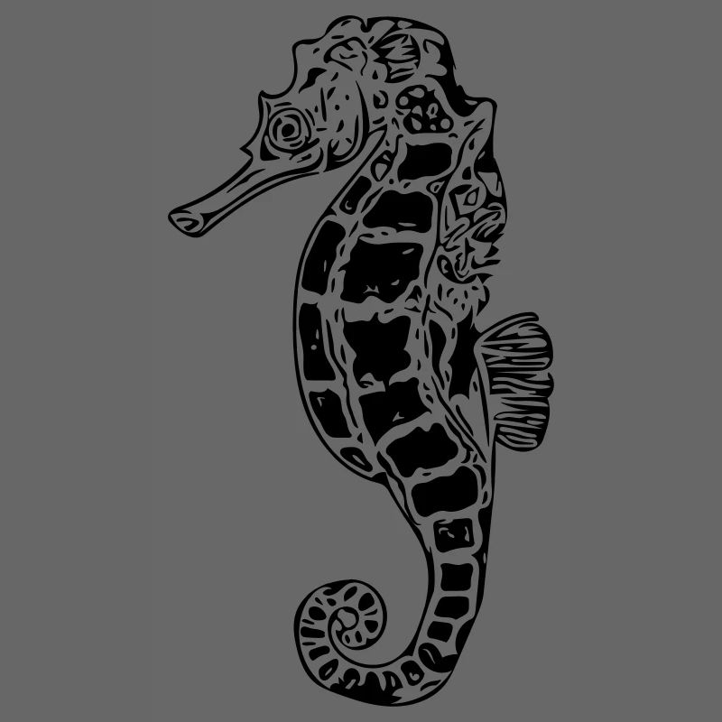 Vintage Seepferd - Vector Style