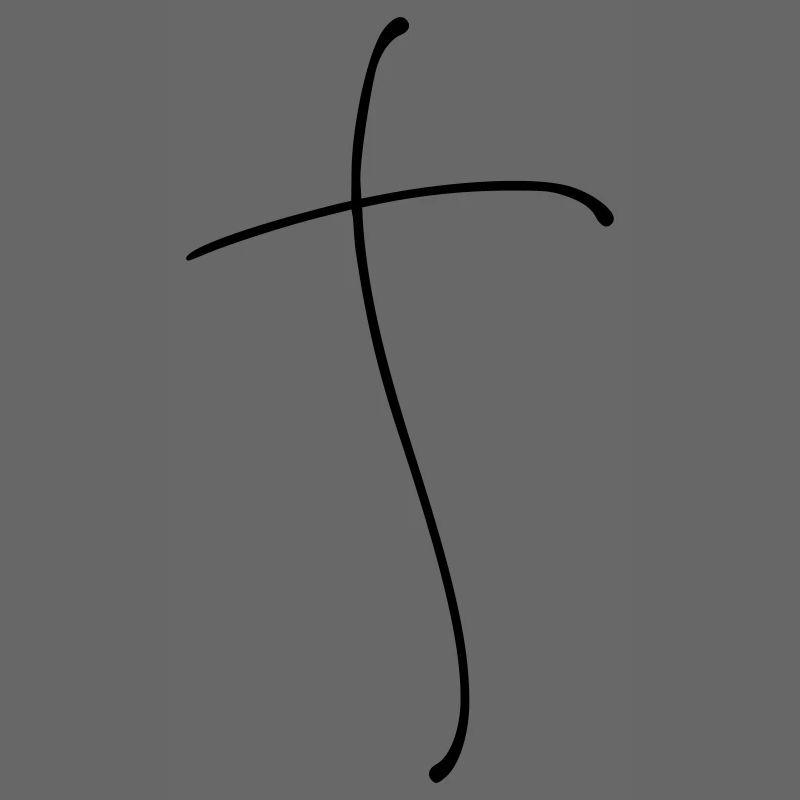 Plain Cross Line