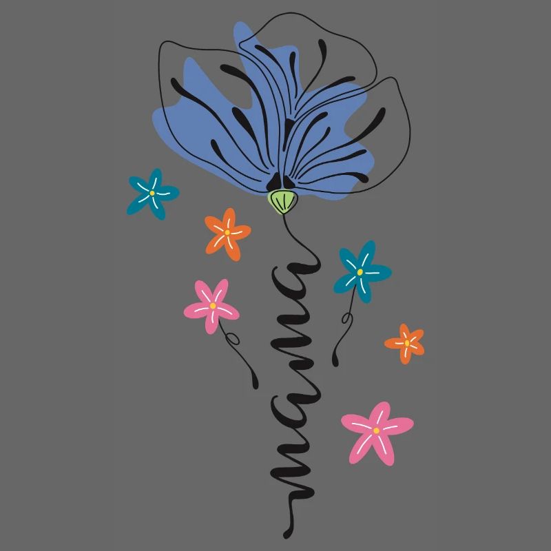 Mama – Blumen Design 🌸💙