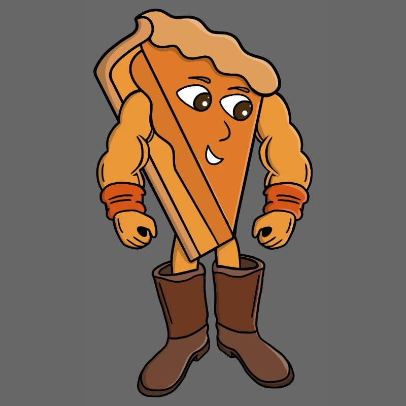 Strong Pie trägt Stiefel