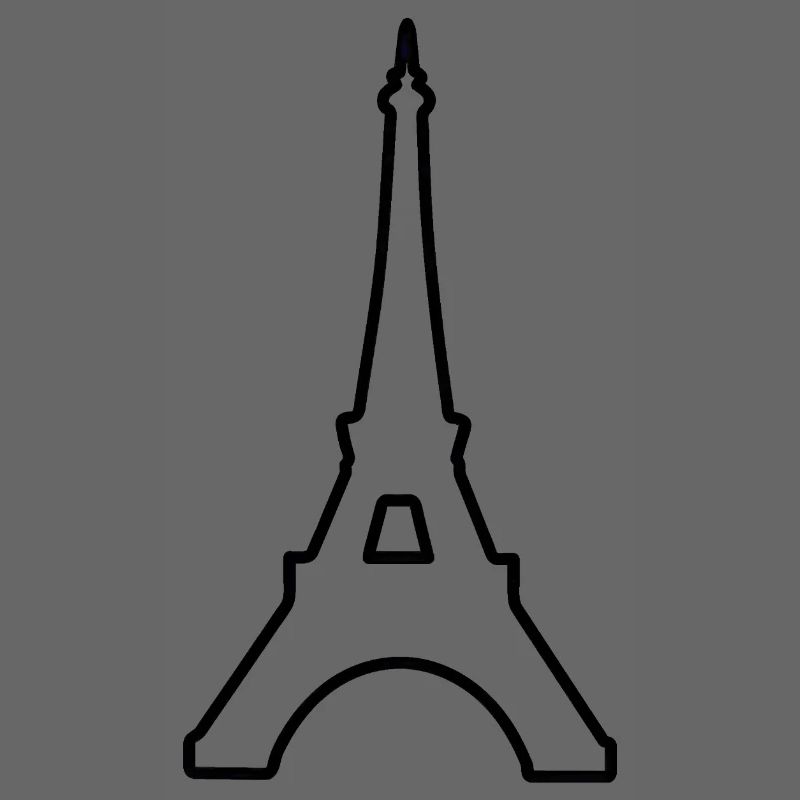 Eiffel Tower Paris minimalist landmark