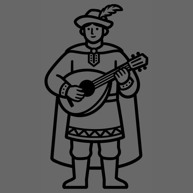 Mittelalterlicher Bard
