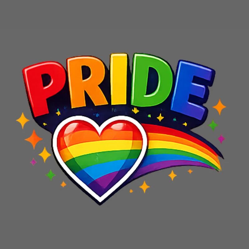 Stolz Regenbogenherz-Emblem