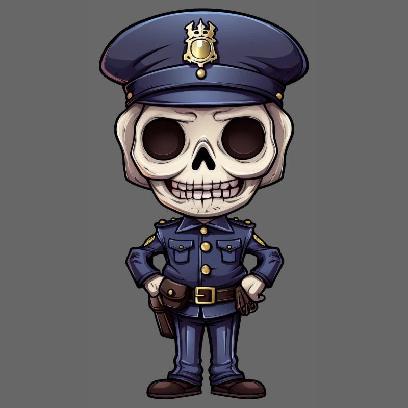Polizei Skelett