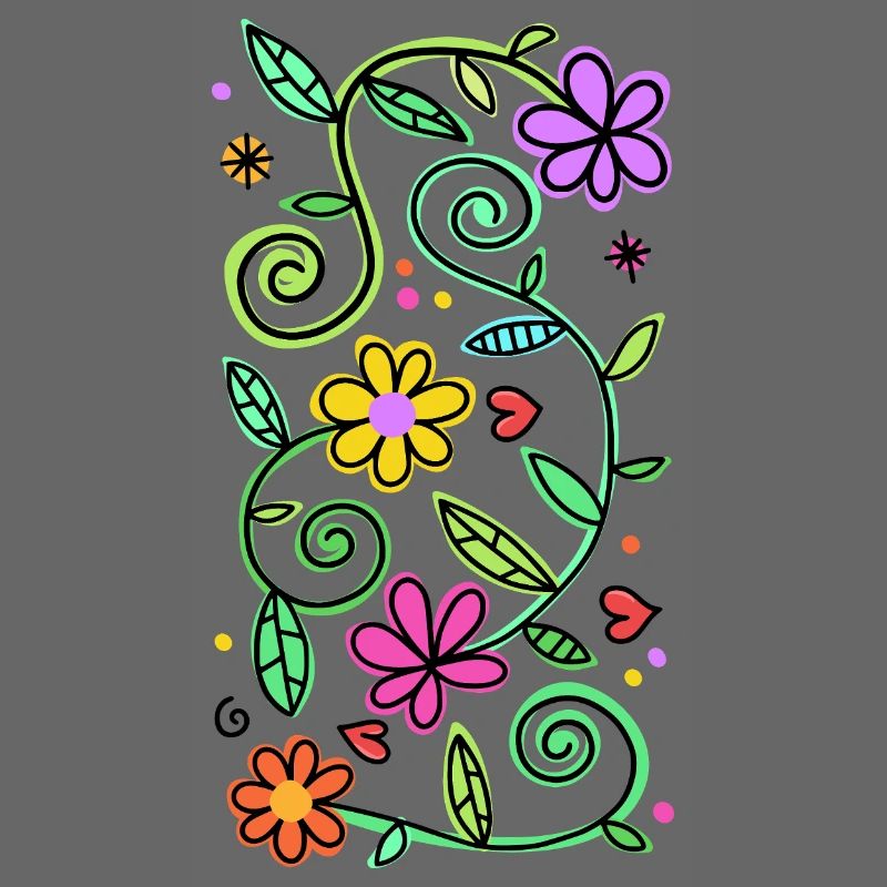 Dekorative Doodle-Gänseblümchen