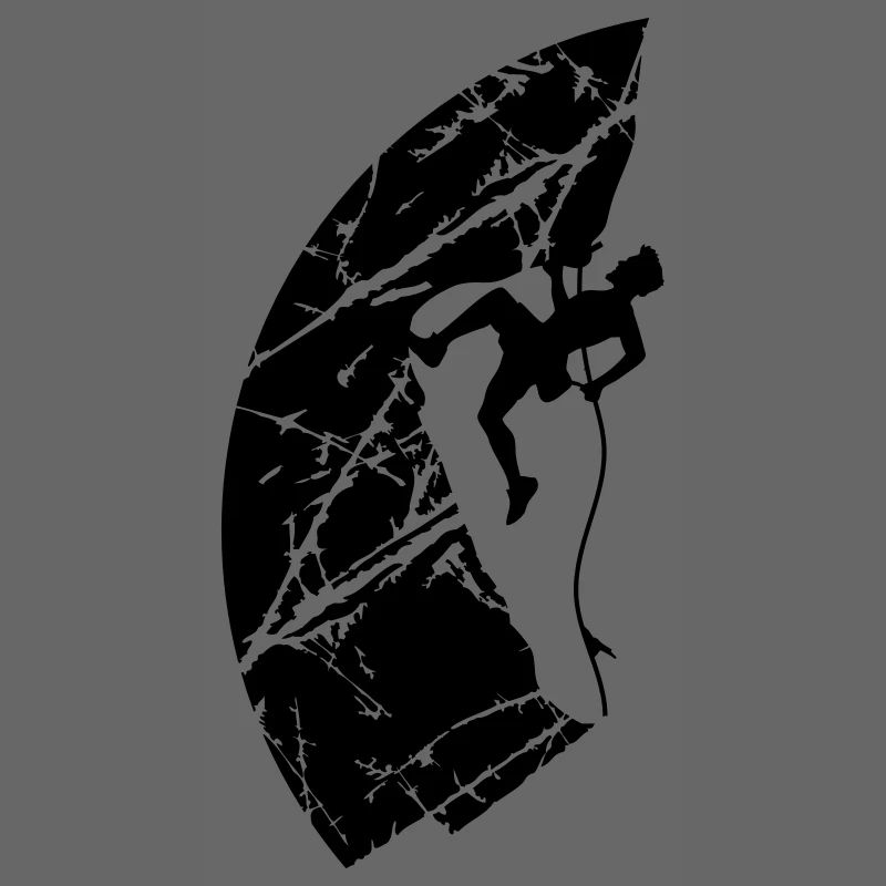 Risse klettern seil mann