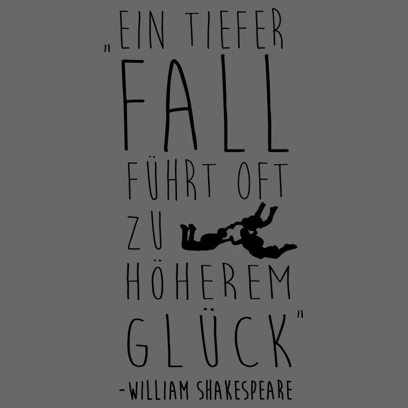 Ein Fall führt oft zu höherem Glück