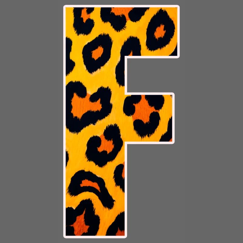 Leopardeneffekt Feuerorange Muster