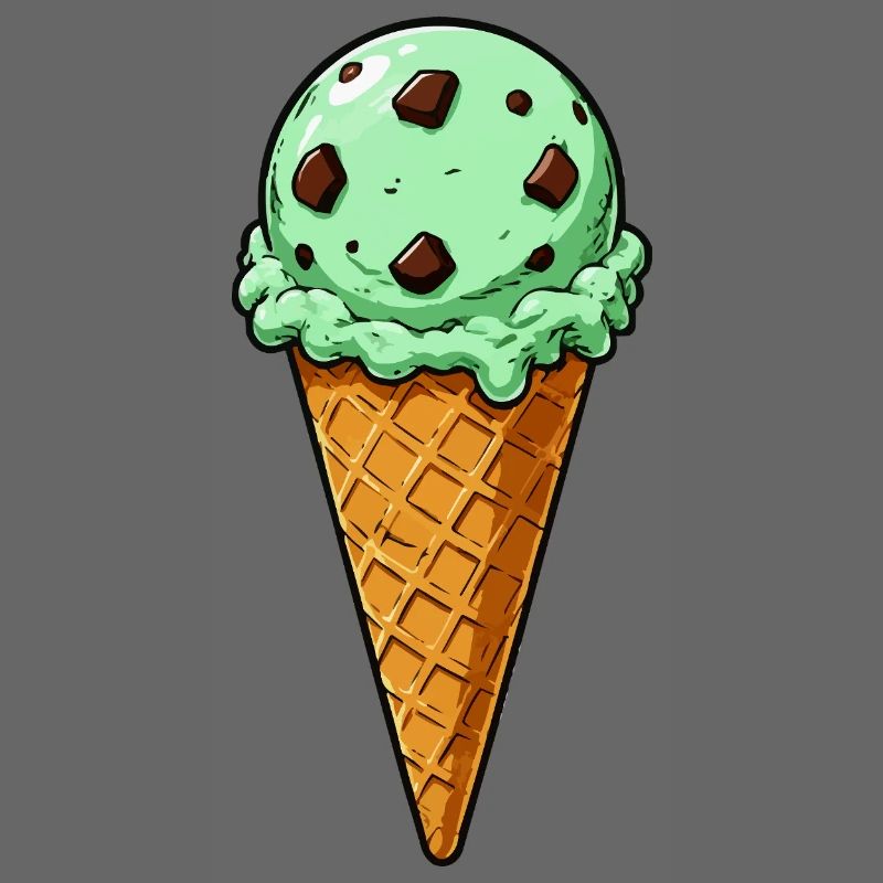 Minz Schoko Eis Kugel