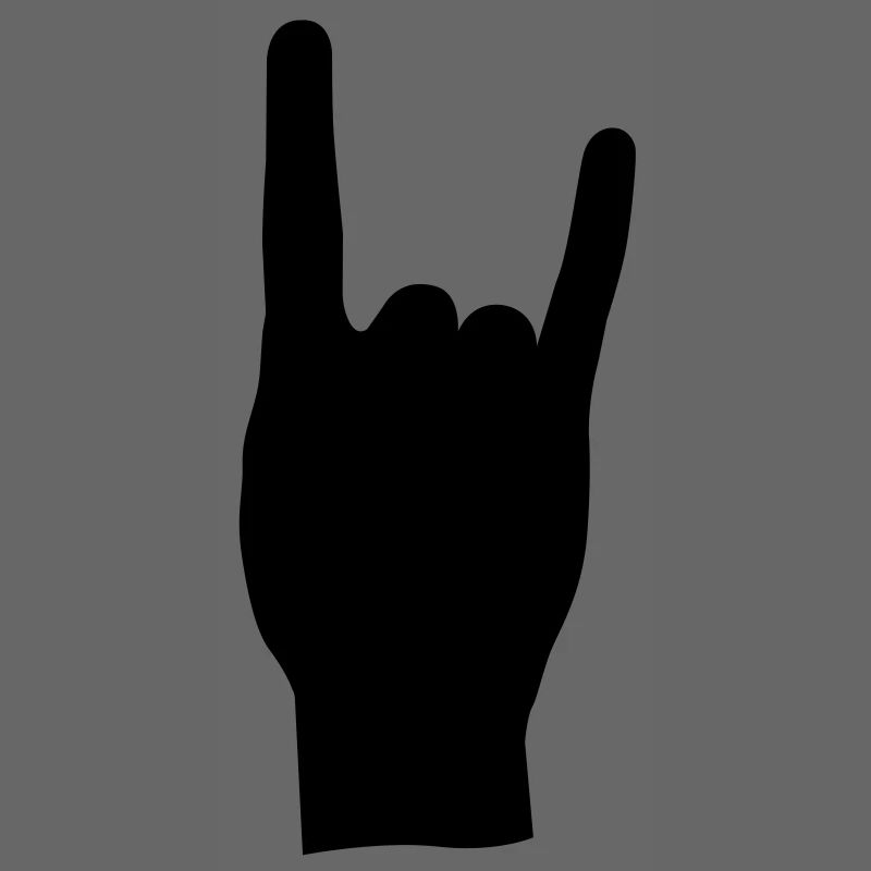 Rock and roll hand de