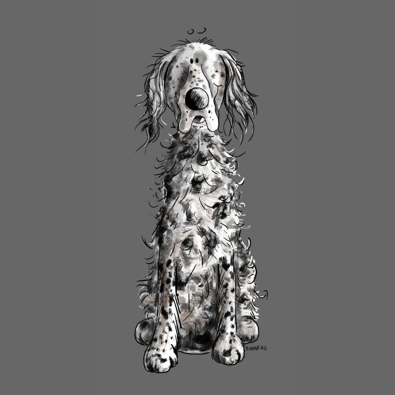 Lustiger Englischer Setter I Hunde Comic Geschenk