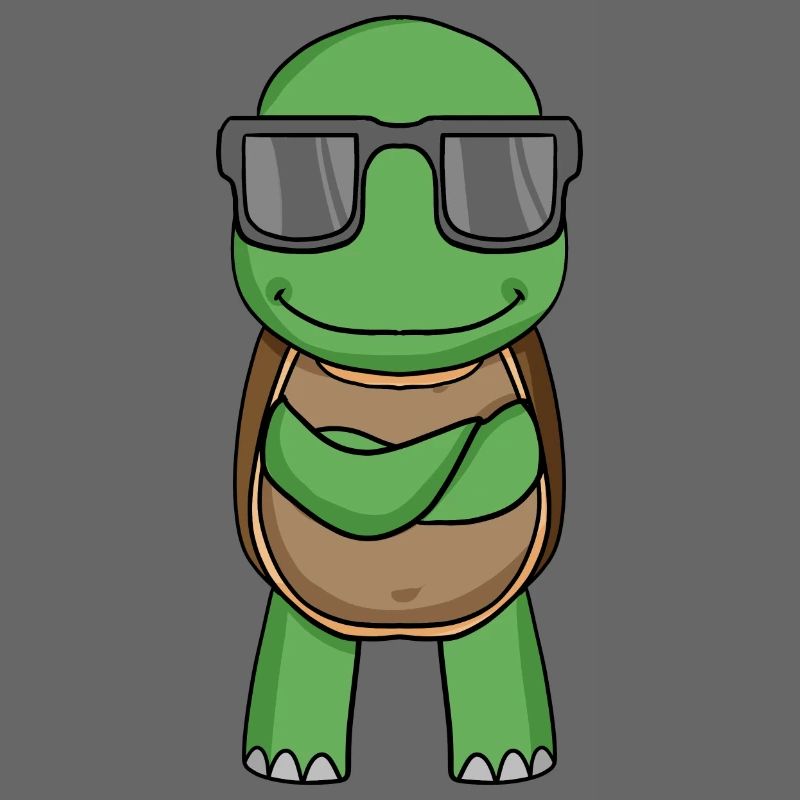 Schildkröte mit Sonnenbrille