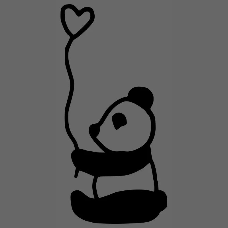süßer Panda voller Liebe