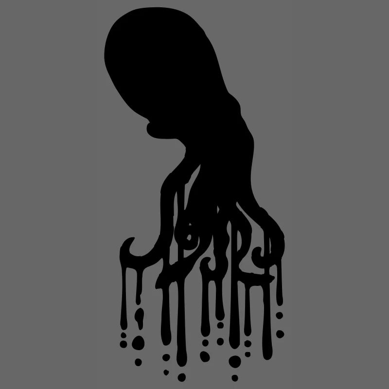 Tentacle Octopus Ink Drop Graffiti Spray Cool