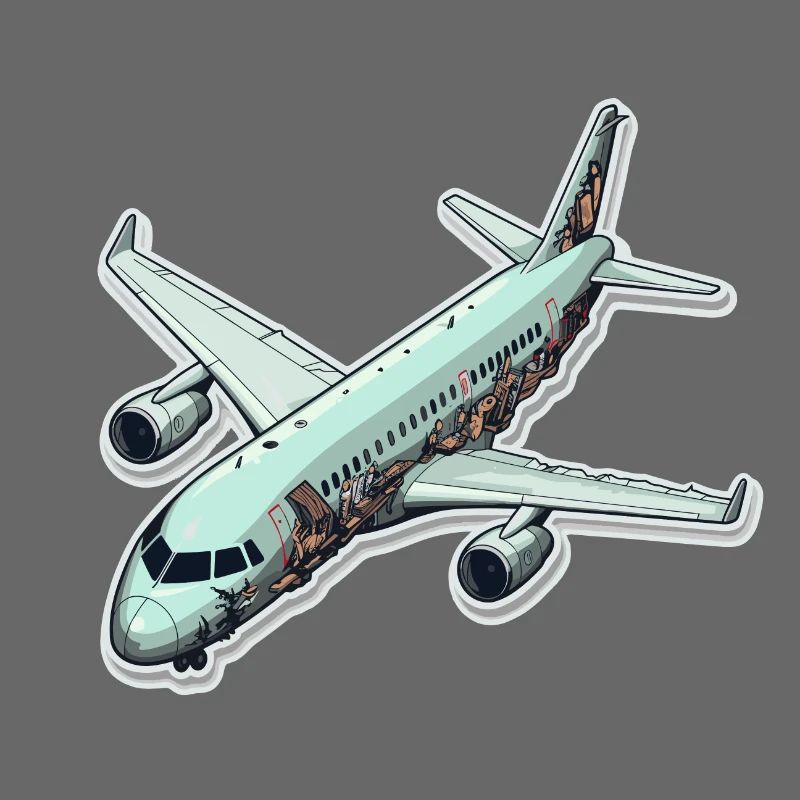 Flugzeug - Illustration