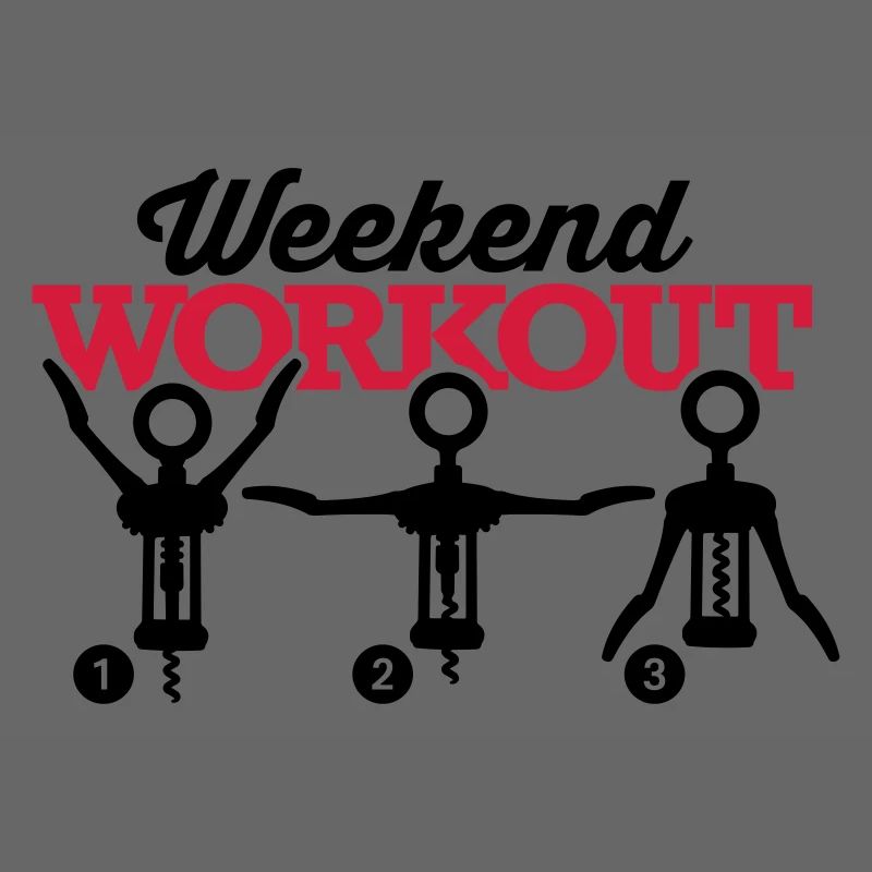 Weekend workout corkscrew