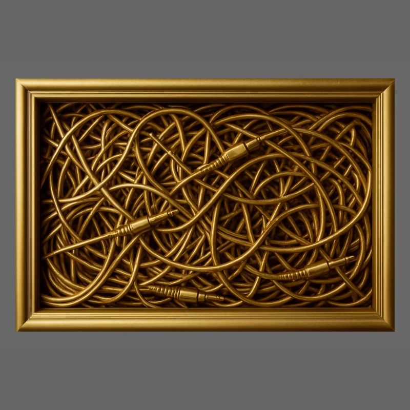 Tourbillons d’or de câbles