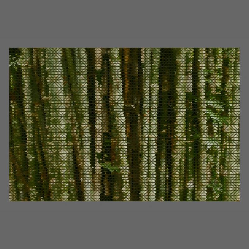 Forest Camouflage Grid Pattern