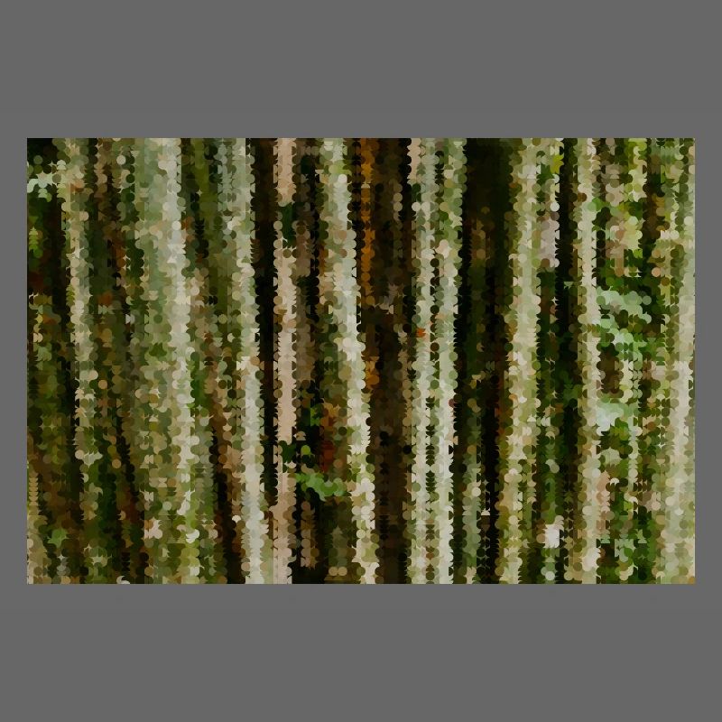 Birch Forest Pixel Stripes