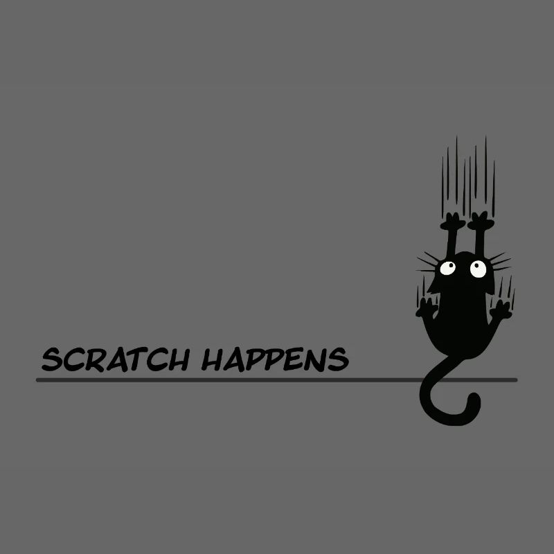Scratch Happens - Jeu de mots amusant pour chat